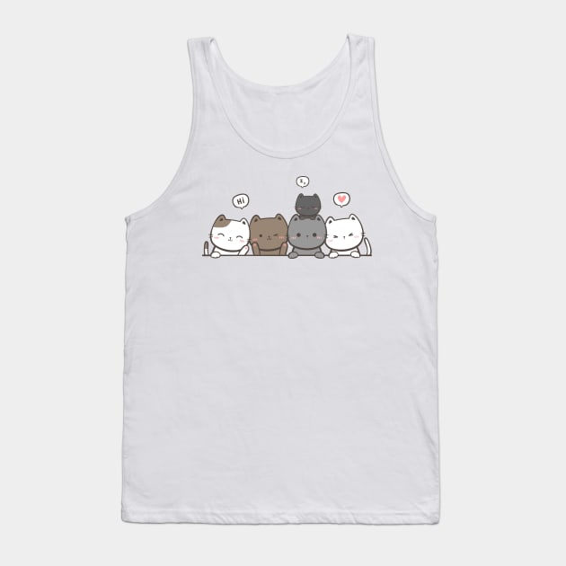 Cute Cats , cats lover Tank Top by elhlaouistore